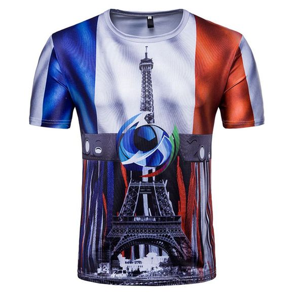 Les fans de la Coupe du Monde de la Fédération de Russie célèbrent les T-shirts imprimés numériques pour hommes - Blanc M