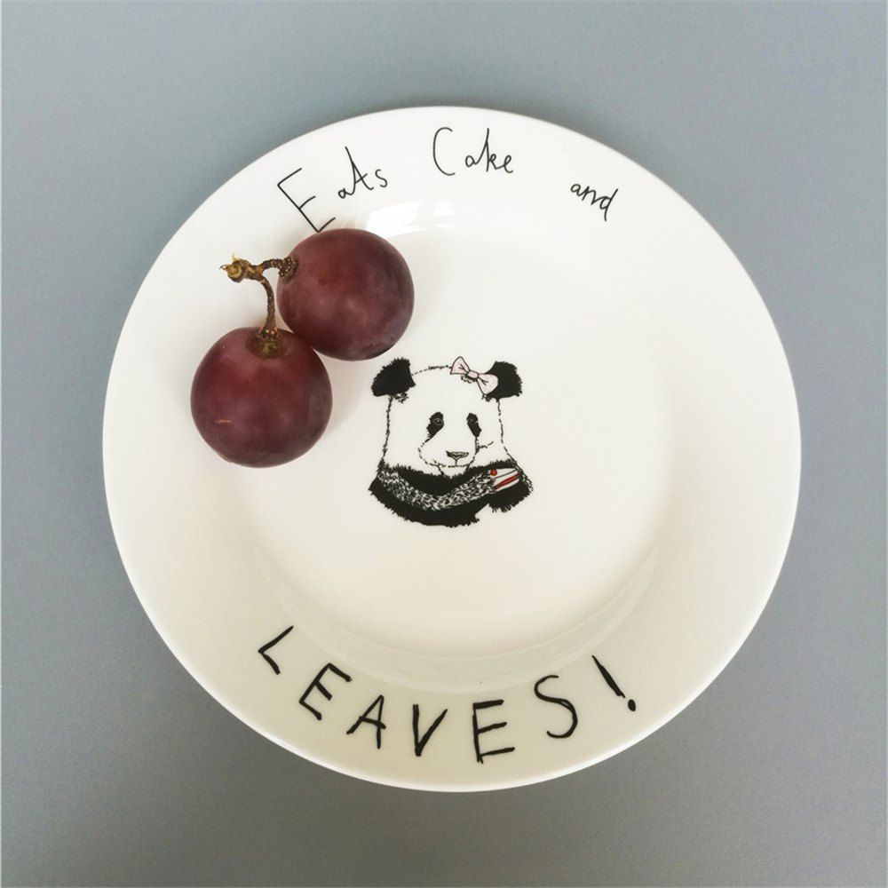 

Creative Nordic Style Ceramic Dinner Plate Round Dish, Multi-c
