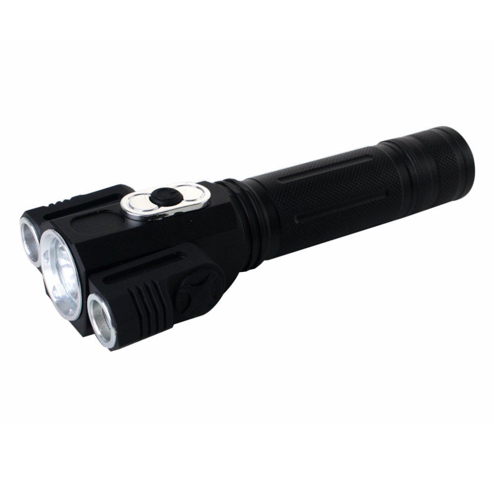 

ZHISHUNJIA YH-6798 XM-L T6 3-LED 1760lm 4-Mode White Flashlight, Black