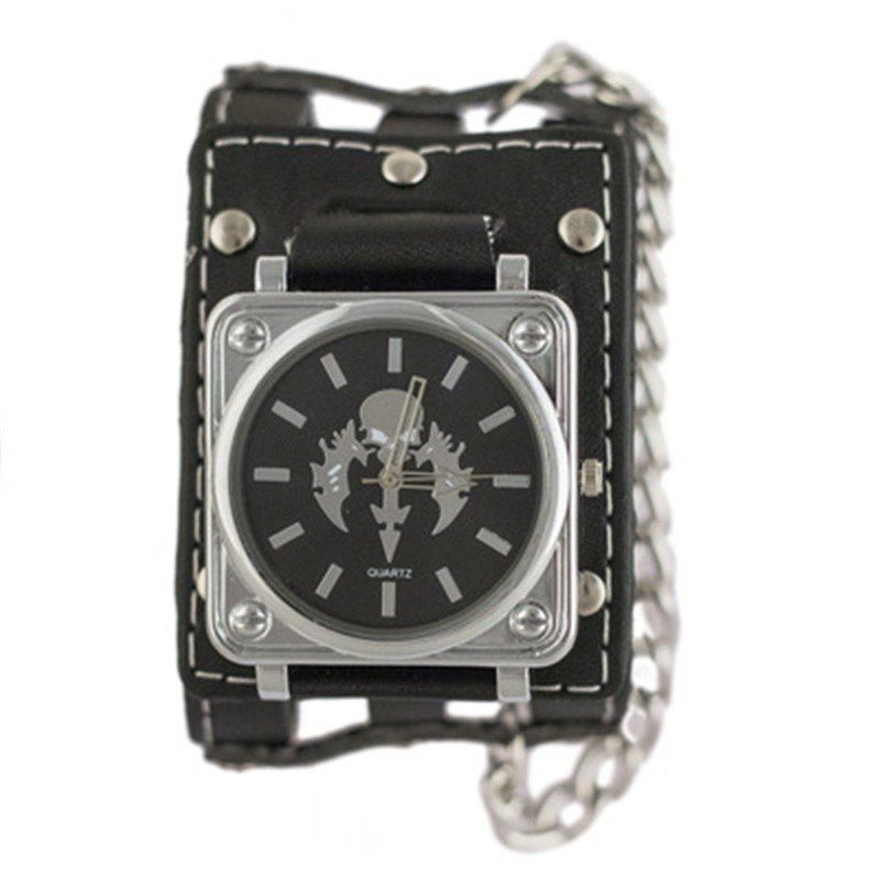 

Leather Men Fashion Sports Quartz Wrist Watch, Black