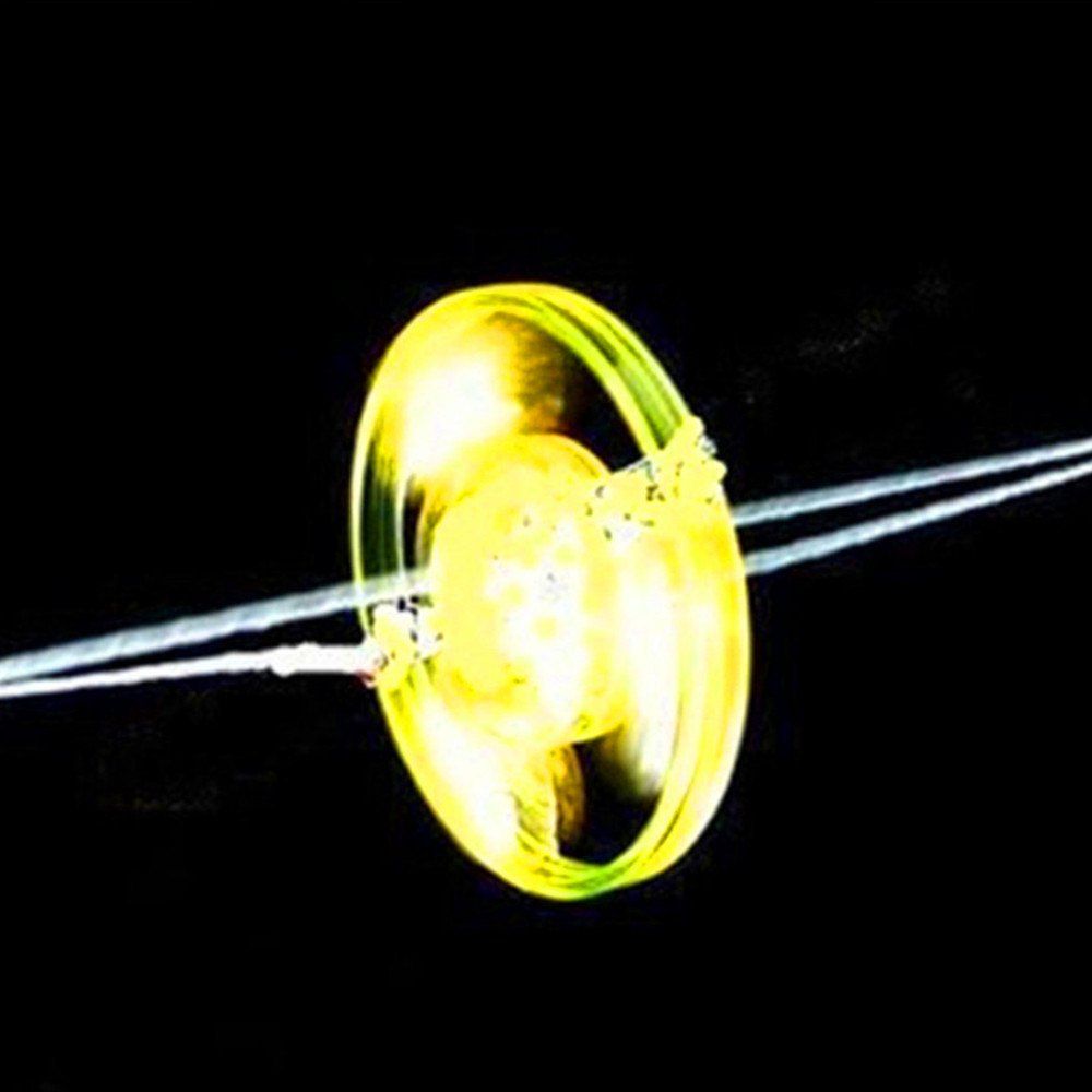 

Pull Rope Rolling Flywheel Toy with Colorful LED Flashing Light for Kids, Yellow