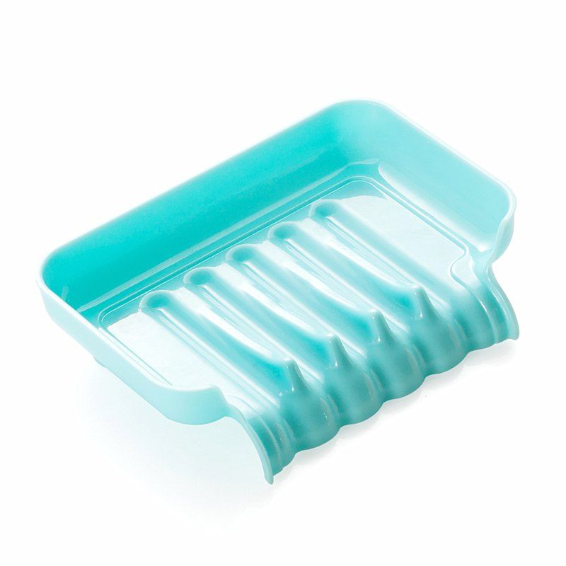 

Candy Color Bathroom Sucker Drain Soap Storage Box, Butterfly blue