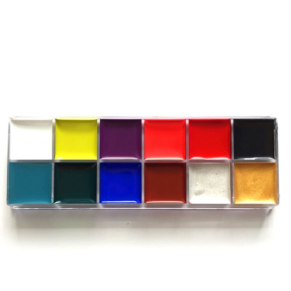 Peinture de corps de barre de douze couleurs - multicolor A 