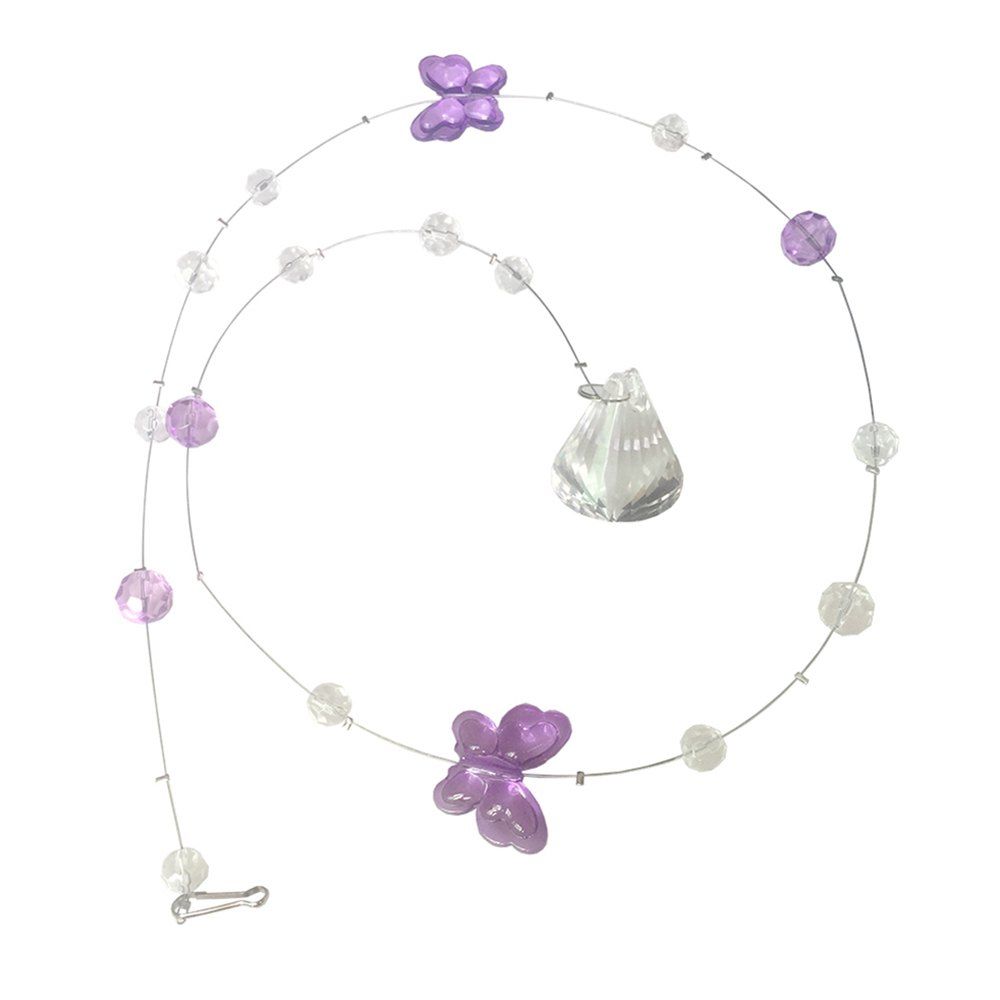

Butterfly Crystal Bead Curtain, Mauve