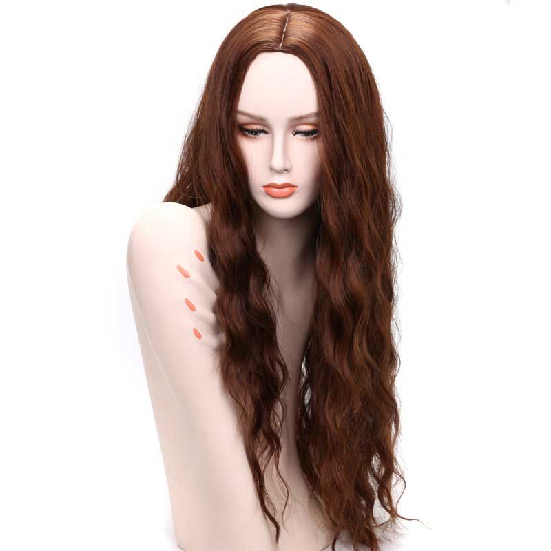 

Fashion Long Loose Curly Synthetic Heat Resistant Wig For African American Women, Brown