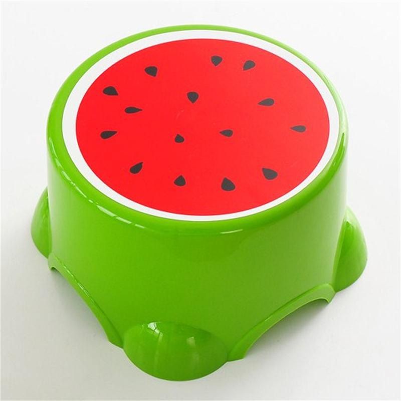 

Creative Cute Fruit Shape Kindergarten Bathroom Anti Skid Stool, Multi-a