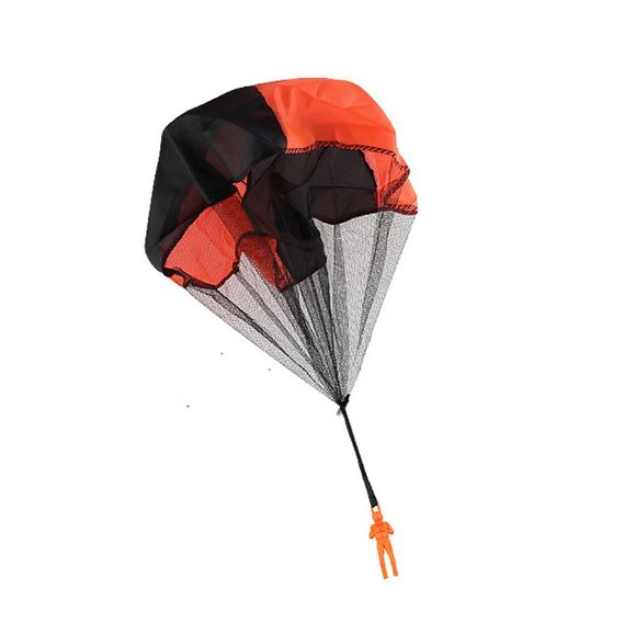Enfants main lancer parachute jouet en plein air Fun et Sports jeu Jeu - Orange 