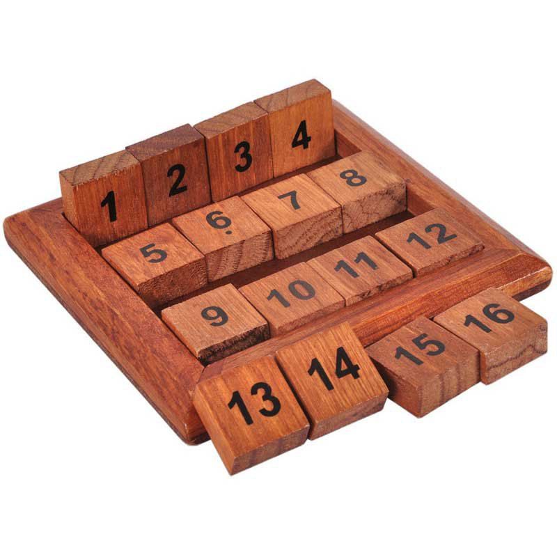 

Digital Puzzle Toy Horizontal Or Vertical Sum Equal Thirty-four, Brown