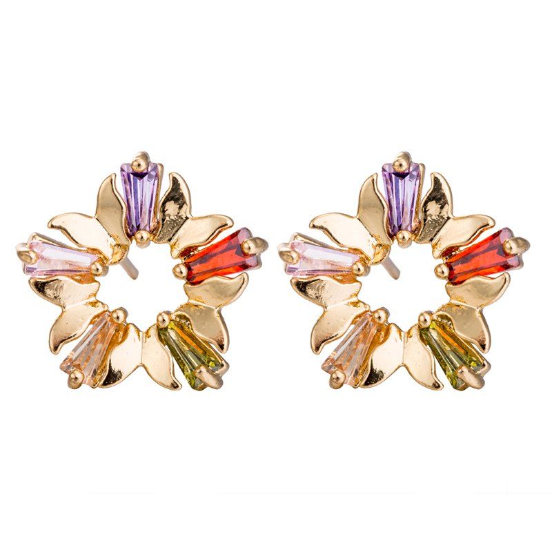 

Fashion Zircon Earrings ERZ0396, Multi