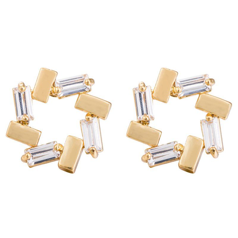 

Simple and Exquisite Zircon Earrings ERZ0399, White