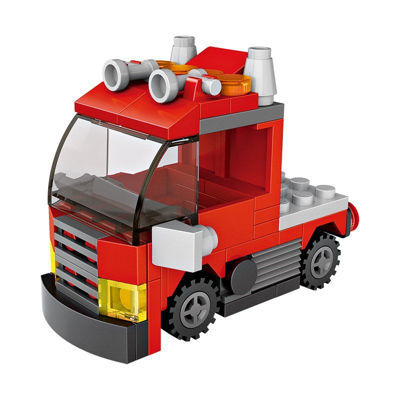 

LOZ 82PCS Mini Red Truck Blocks Toy, Multi-a