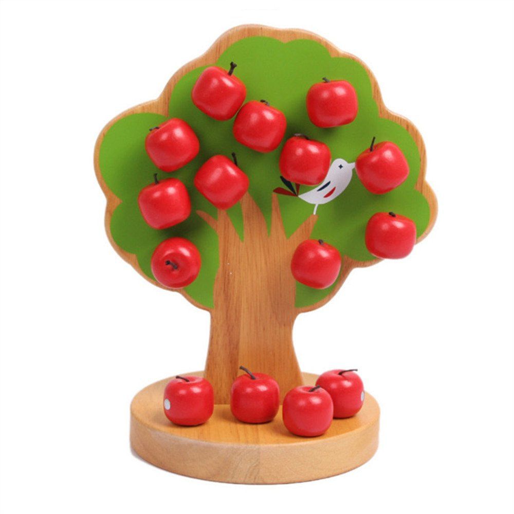 

Wooden Baby Puzzle Toy Magnetic Fruit Tree, Multi