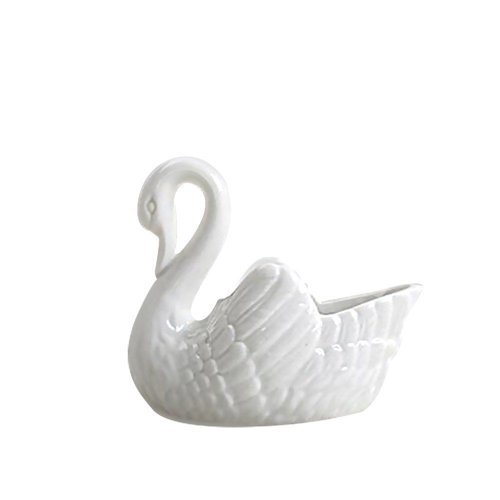 

WX-B6A White Swan Ceramic Decoration Flower Pot Candlestick