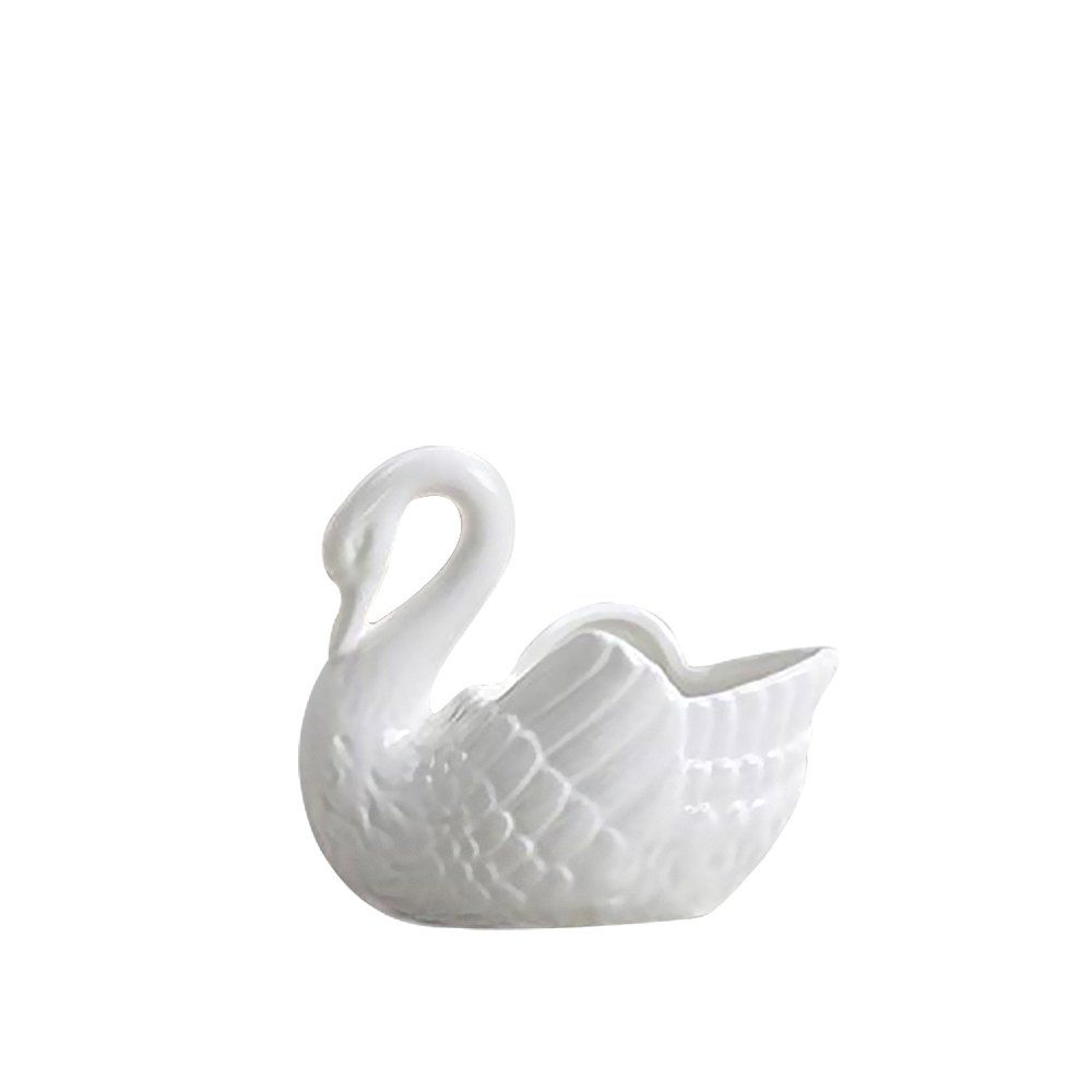 

WX-B6A White Swan Ceramic Decoration Flower Pot Candlestick