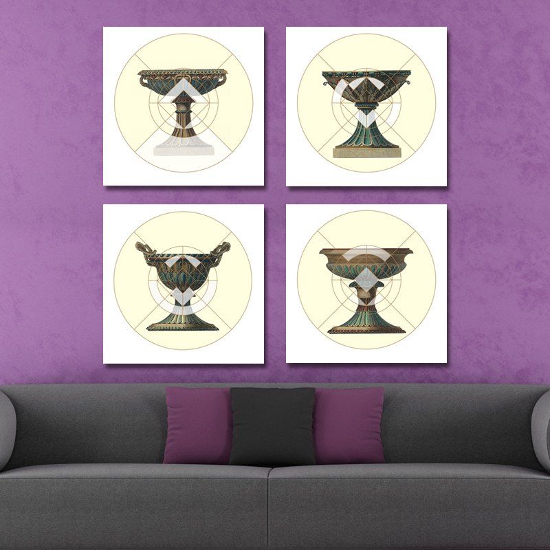

41XDZS - 23-26-27-28 4PCS Craft Art Print Art, Multi