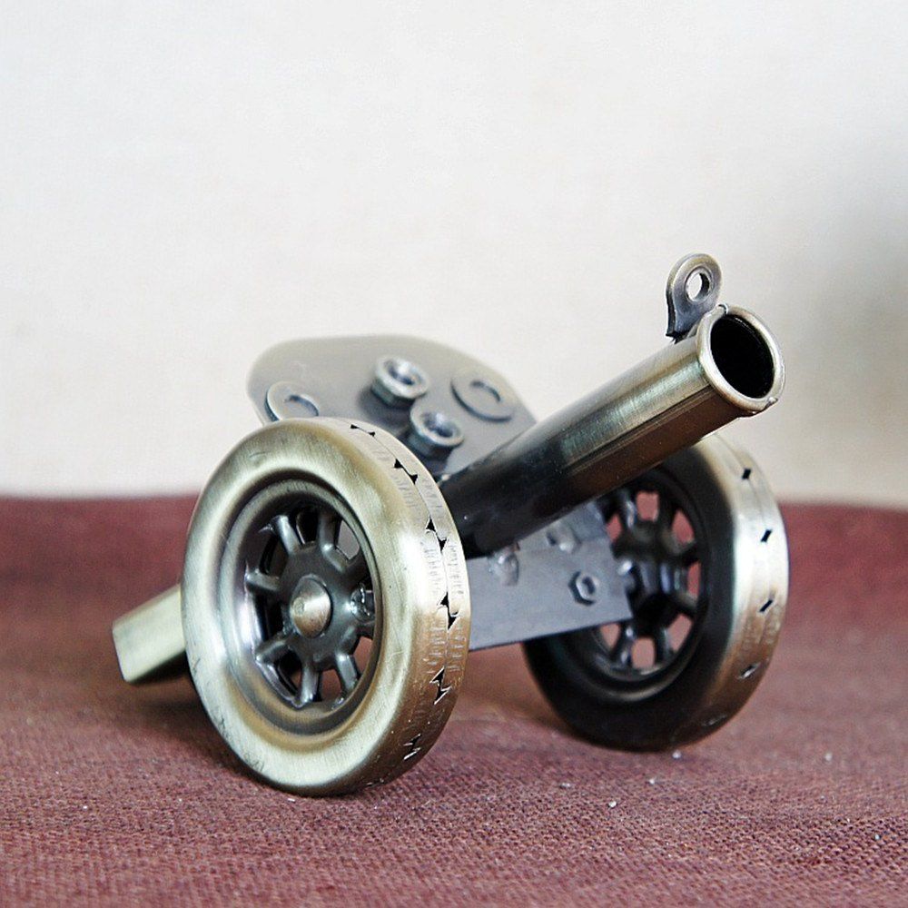 

Pure Handmade Metal Textured Cannon Model, Bronze