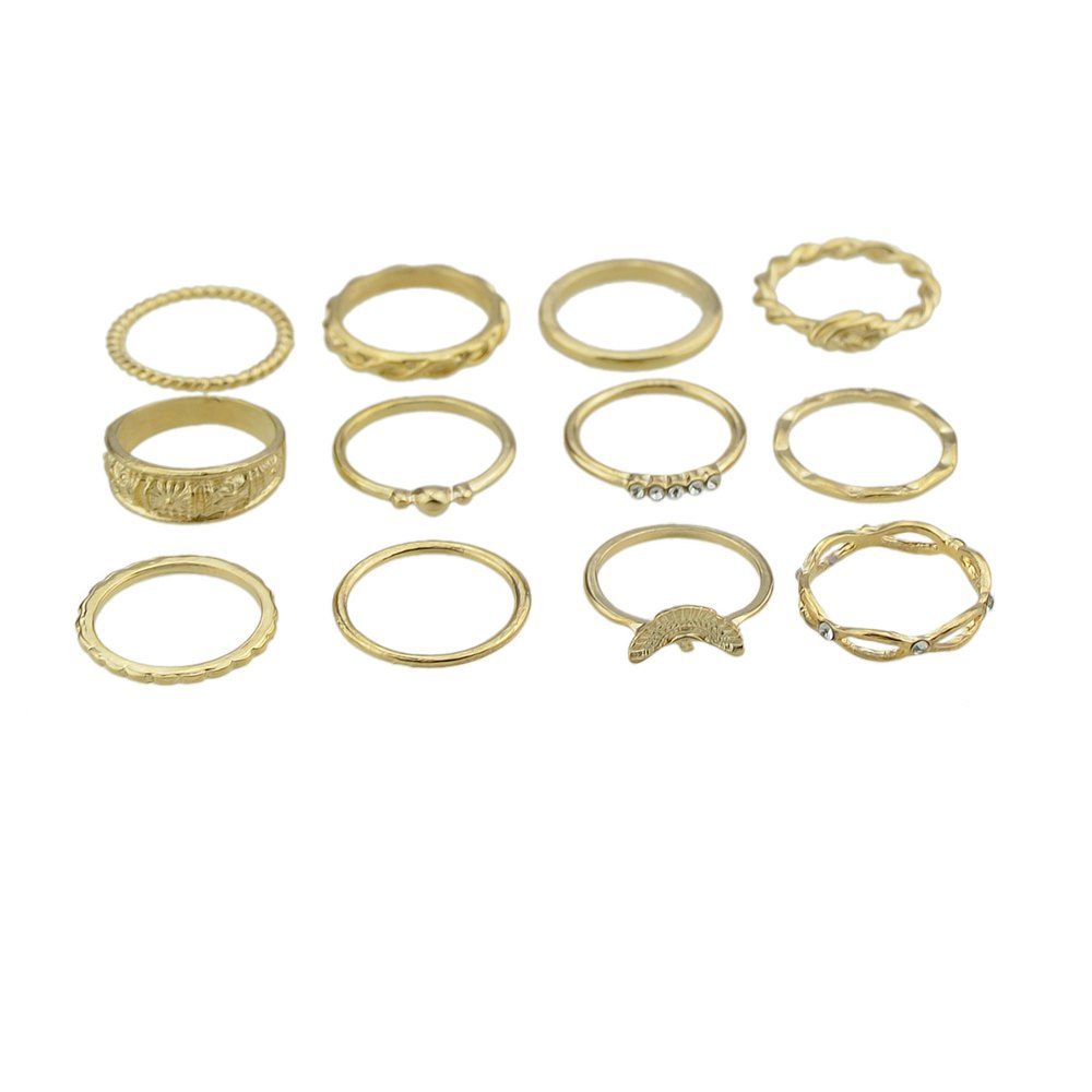 

Bohemia Gold-Color Knuckle Ring Set