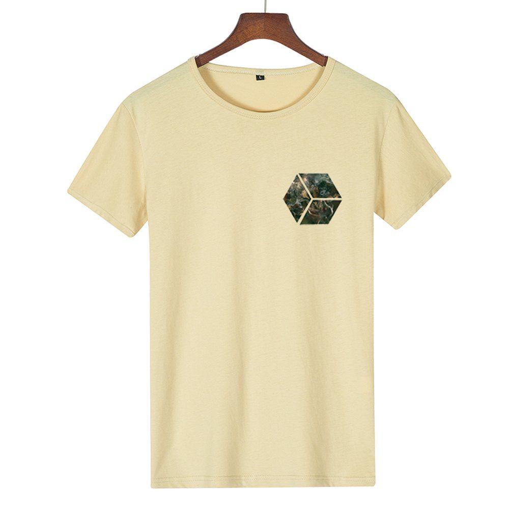 

Teenagers Simple Small Print Sports T-Shirts, Vanilla