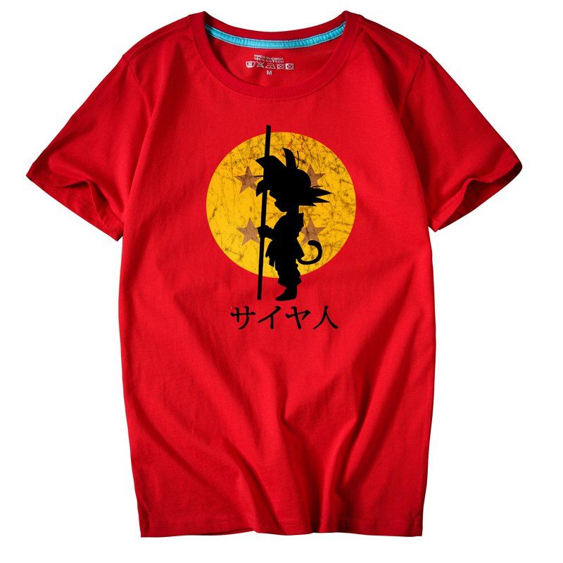 

Teenagers All-Match Simple Sports Leisure Stamp Size T-Shirt, Red