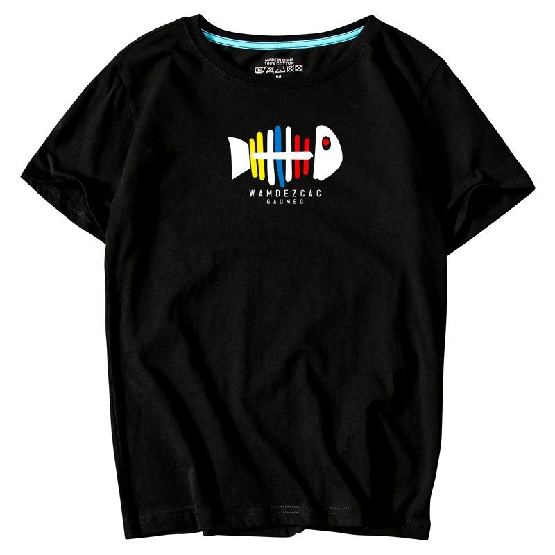 

Men's Youth All-Match Simple Sports Leisure T-Shirt, Black