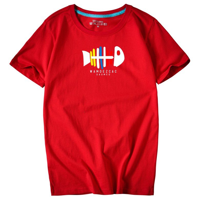 

Men's Youth All-Match Simple Sports Leisure T-Shirt, Red