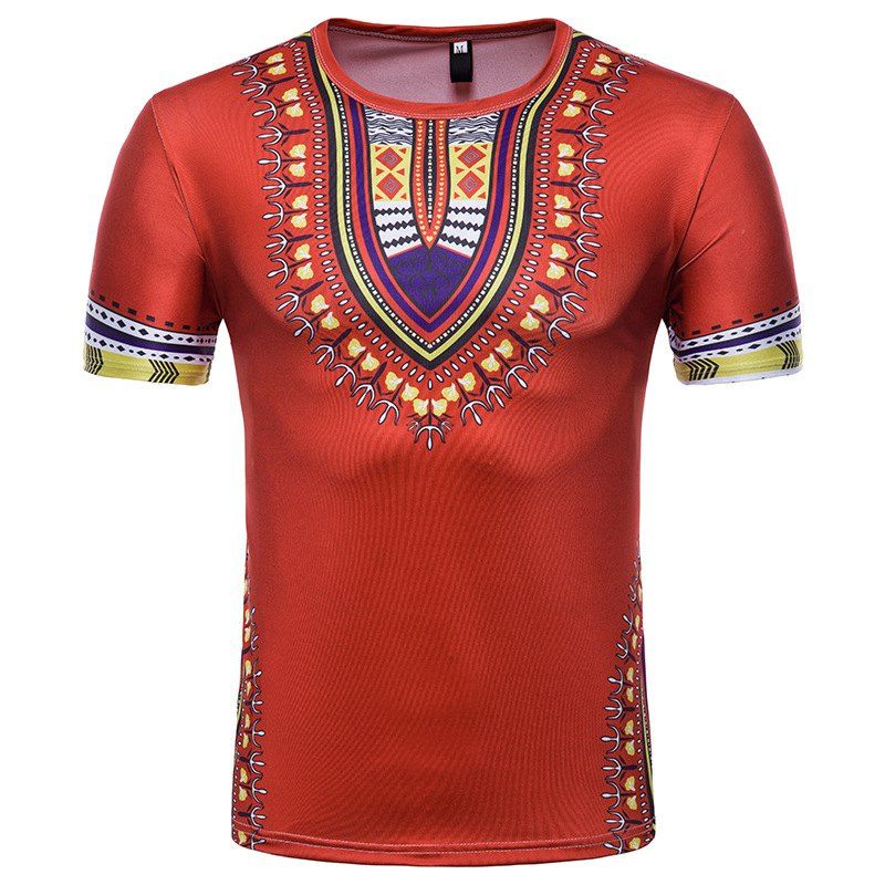 [41% OFF] 2021 Men's Summer Indian Totem Print Round Neck T-Shirt In ...