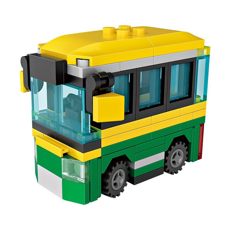 

LOZ 97PCS Mini Bus Blocks Toy, Multi-a