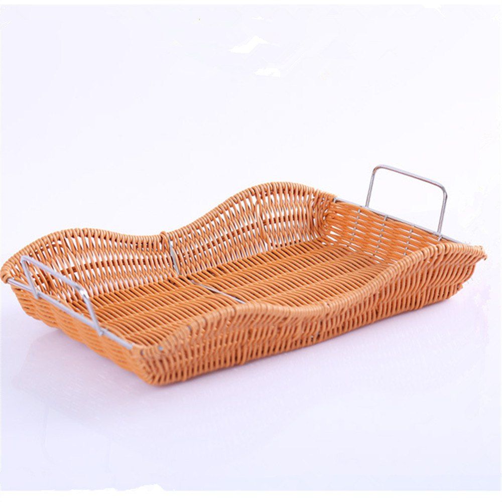 

Creative Woven Fruit and Vegetable Basket, Light brown