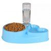 Pet Supplies Cat and Dog Bowl Stainless Steel Non-Slip Automatic Drinker - DEEP SKY BLUE 