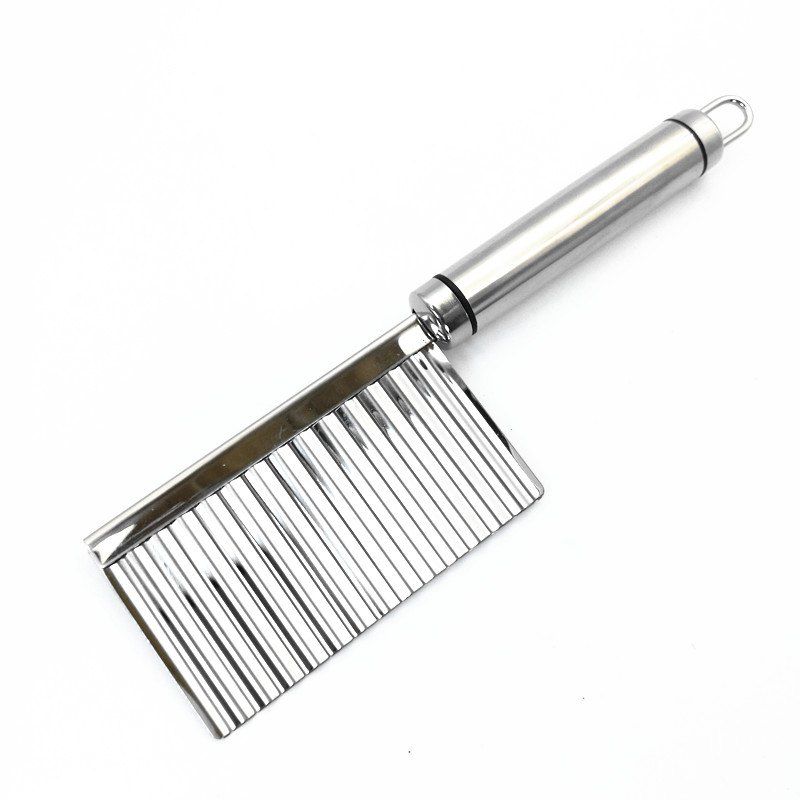 

Stainless Steel French Fries Cutter Peeler Chip DIY Fry Potato Blade, Silver