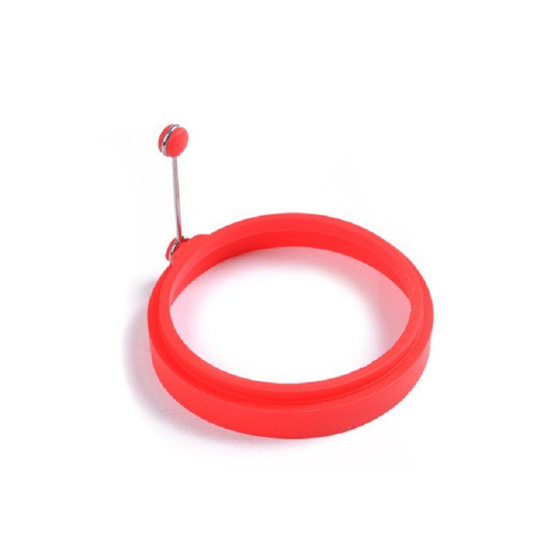 

Silica Gel Fried Egg Pancake Frying Omelet Mold, Fire engine red
