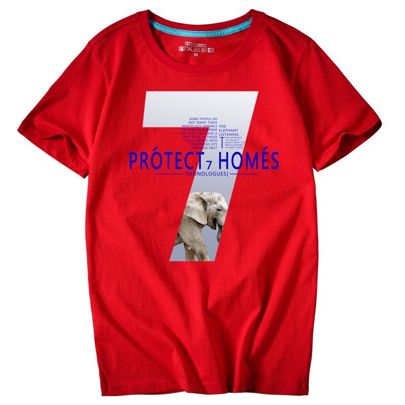 

New Summer Men's Leisure Sport T-Shirt, Red