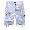 Hommes Cargo Fashion Pocket Design Casual Shorts élégants - Blanc L