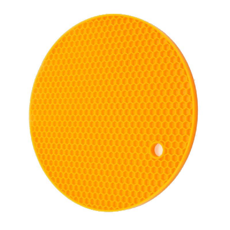 

Heat Insulation Silicone Honeycomb Waterproof Non-slip Cup Mat, Bee yellow