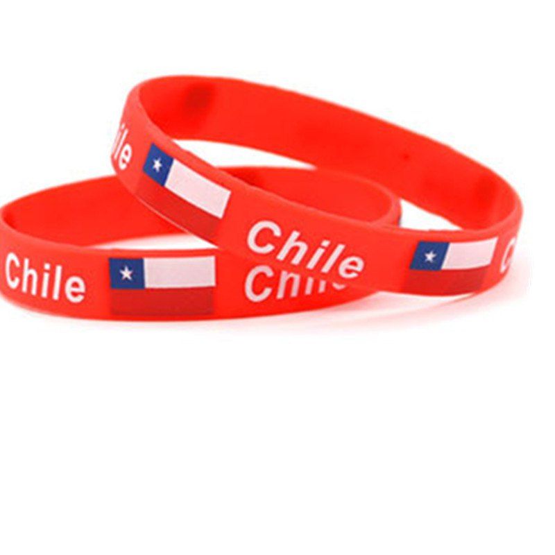 

Flag Printing Environmental Protection Silicone Gift, Red