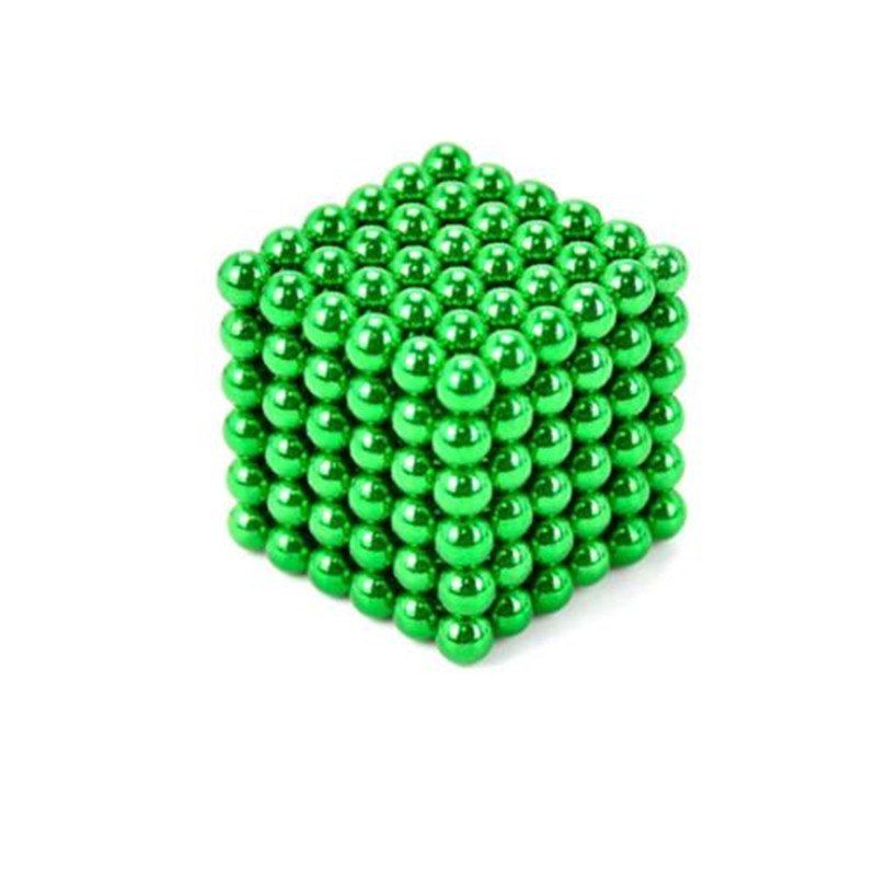 

3MM 216 Pieces of Fun Magnetic Office Toy Play Ball Magnetism Multicolor, Green