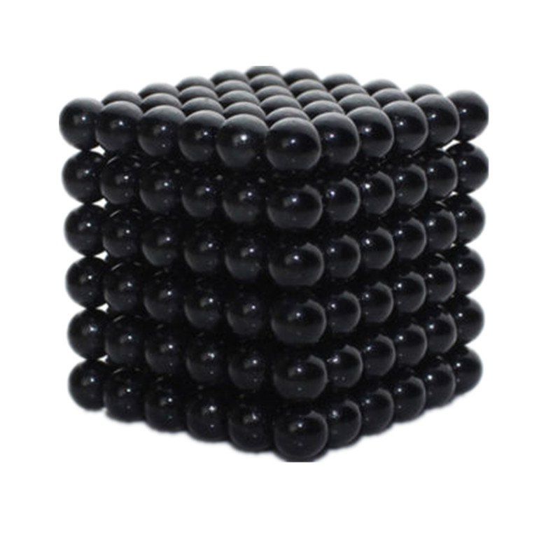 

3MM 216 Pieces of Fun Magnetic Office Toy Play Ball Magnetism Multicolor, Black