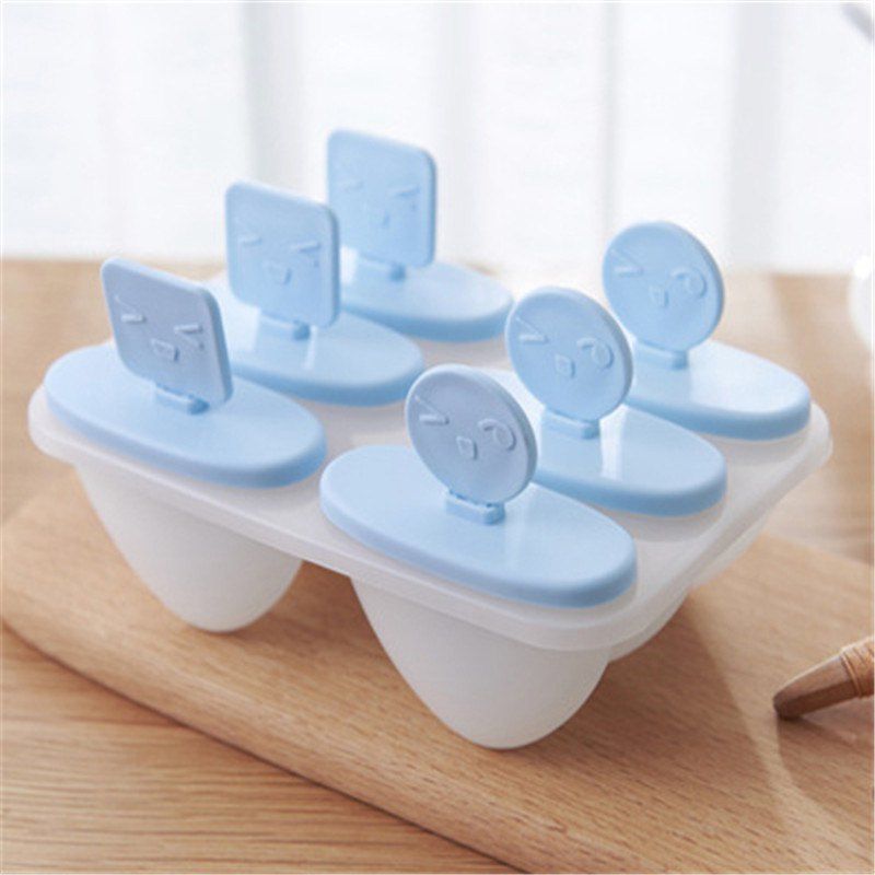 

Creative DIY Six - Block Ice Cream Bar Mold, Day sky blue