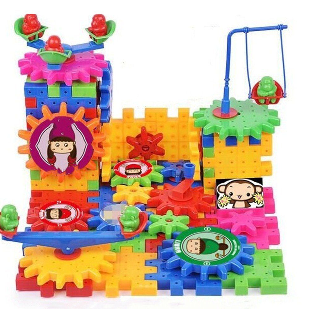 

New Amazing Electric Building Block Toy for Children, Multi-a