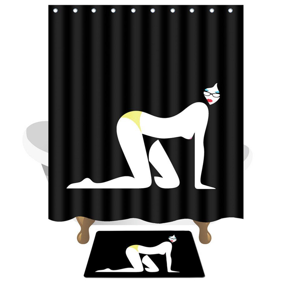 

Creative 3D Sexy Girls Bath Shower Curtain, Night