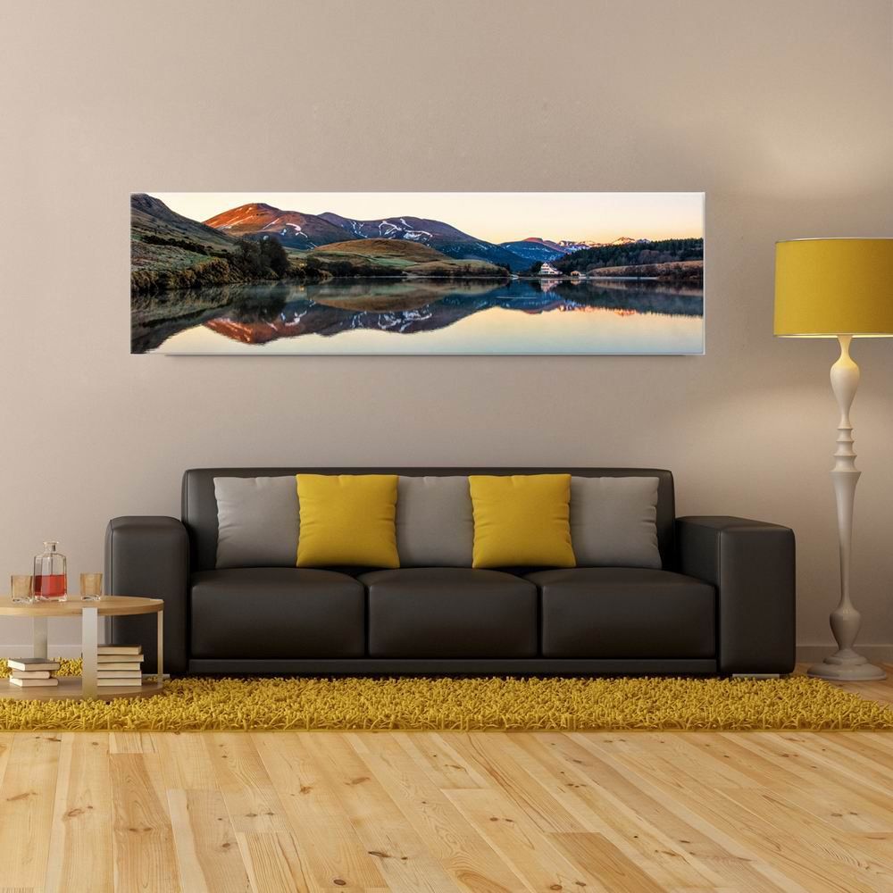 

W216 Mountain and Lake Unframed Art Wall Canvas Prints for Home Decorations, Multi-a