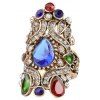 Bague à diamants vintage en saphir bohémien - Bleu Dodger US SIZE 10