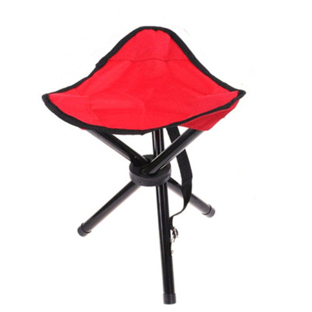 

Outdoor Portable Folding Stool Fishing Small Stool, Red