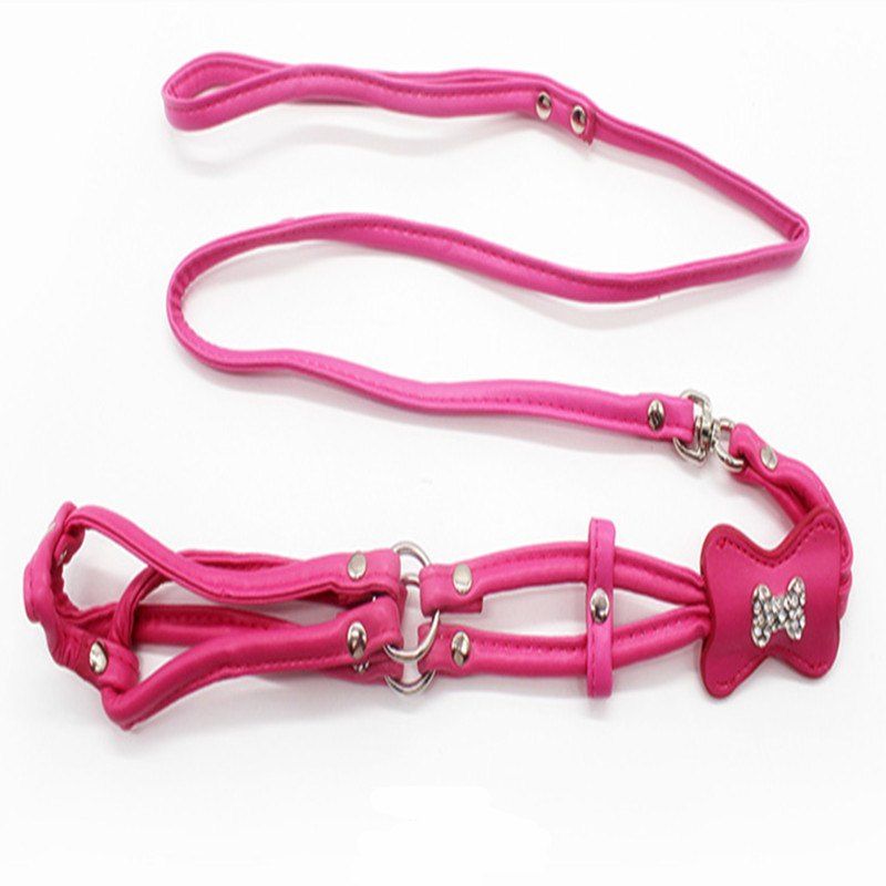 

Dog Puppy Pet Cat Rope for Small Pets Cute Leash, Violet red