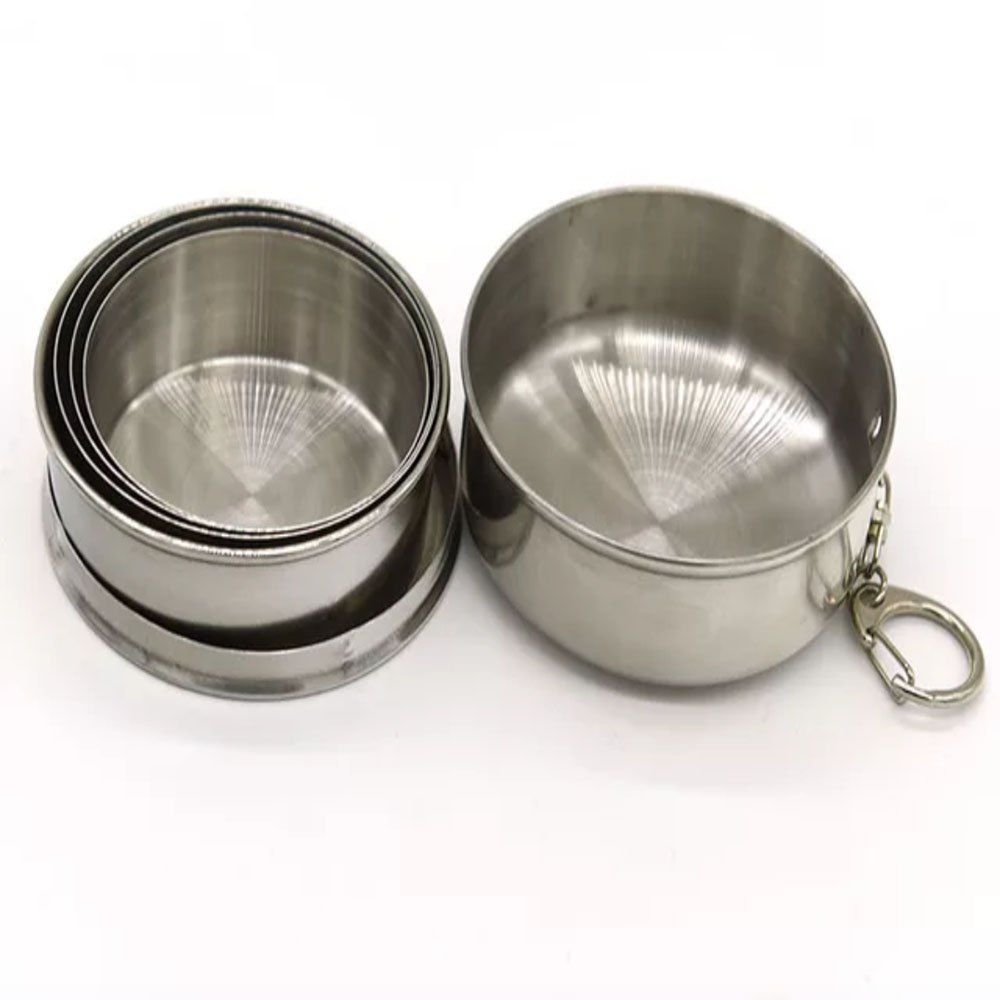 

Stainless Steel Portable Telescopic Cup, Silver