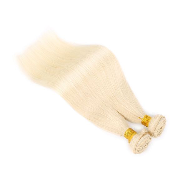 Extension de faisceaux d'armure de cheveux blonds soyeux droite blonde 613 - Blonde 18INCH