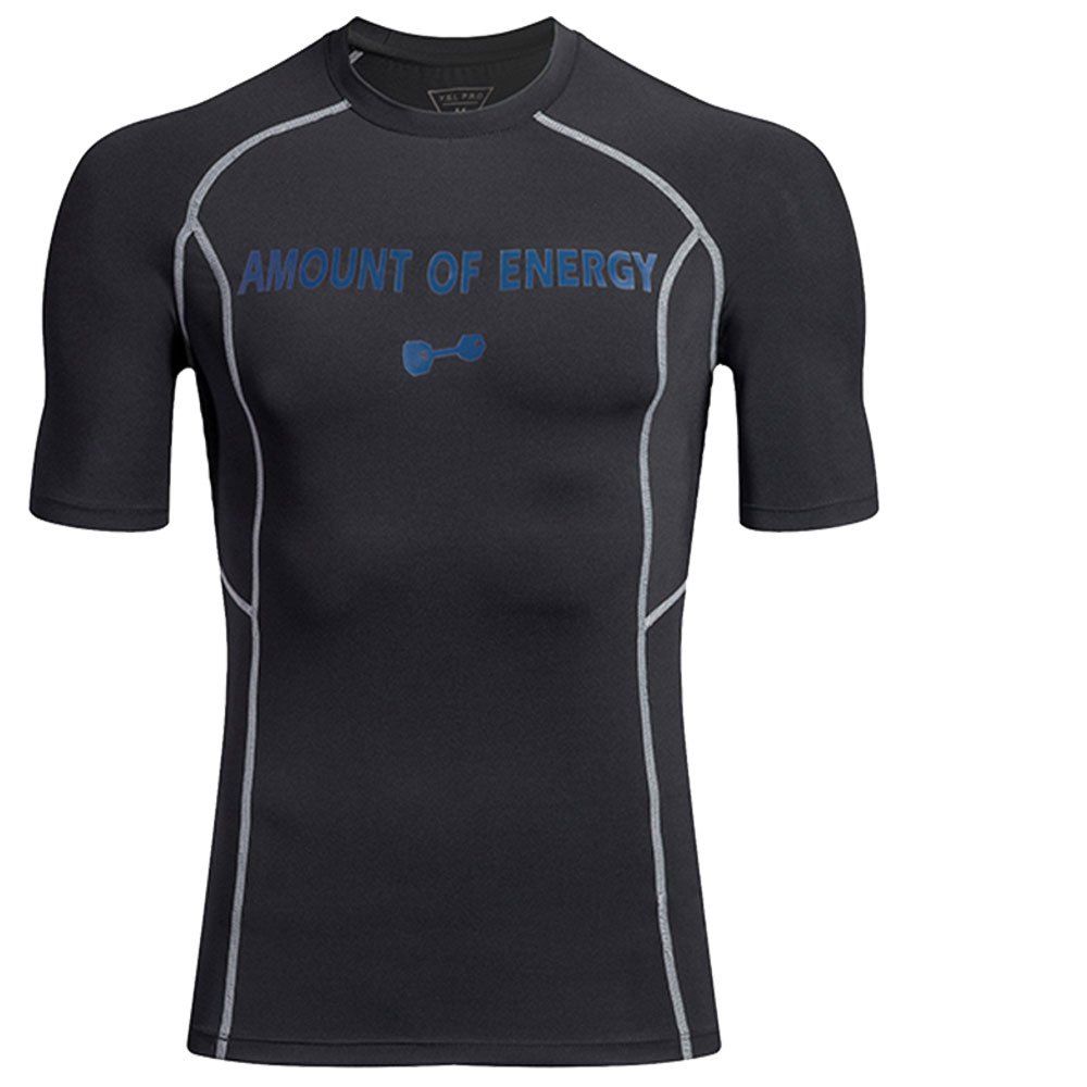 

Men's Sport Compressed Fitness Running Fast Dry Short Sleeved T-Shirts, Night