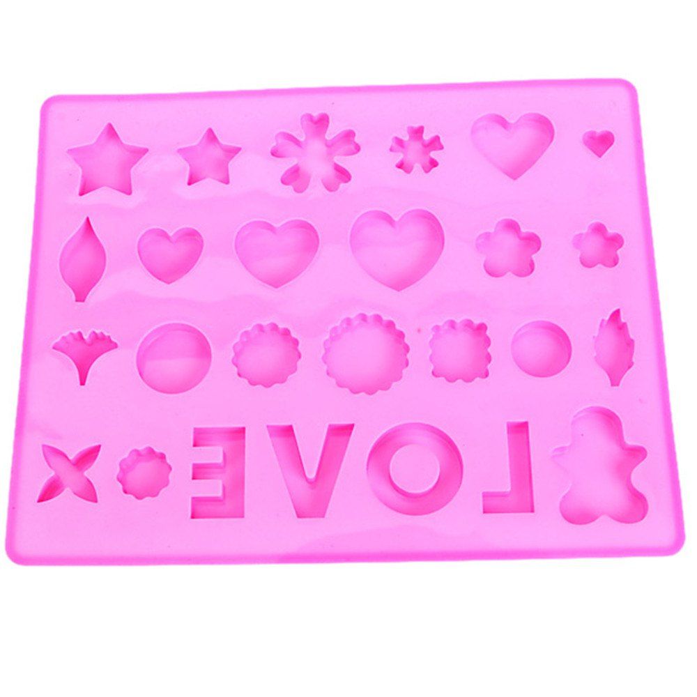 

Love Silicone Letter Chocolate Mold, Deep pink
