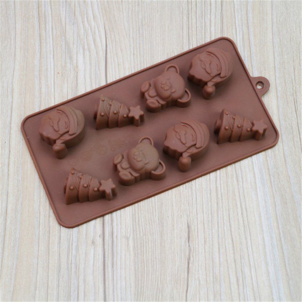 

Silicone Santa Chocolate Molds, Rosy finch