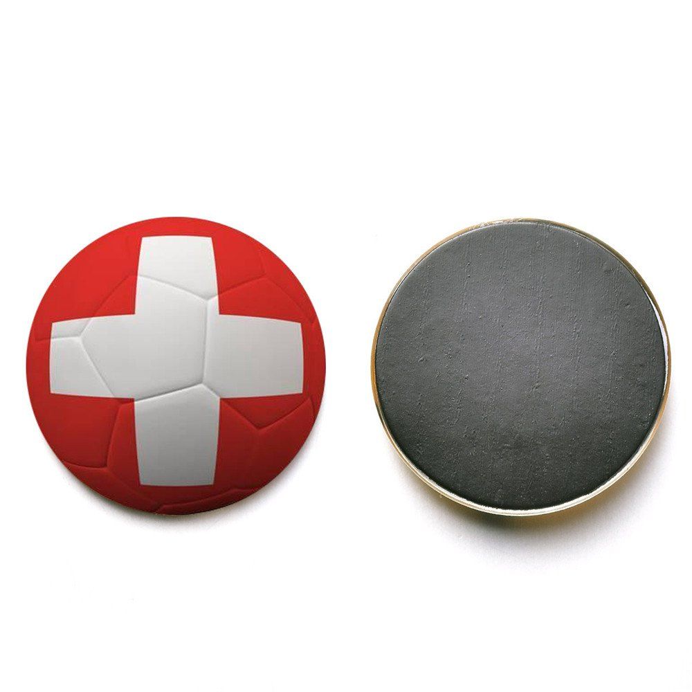 

Football Team Flag Fridge Magnets, Bean red